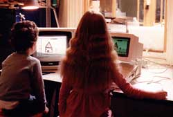 Apple II with monitor